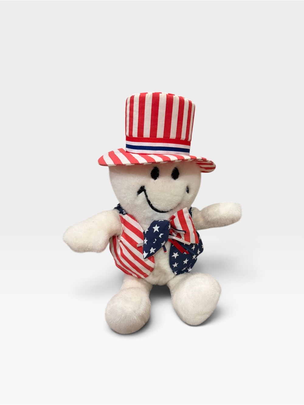 Tickle Tickle Wiggle Wiggle Patriotic Plush Snowman Plush Toy RARE